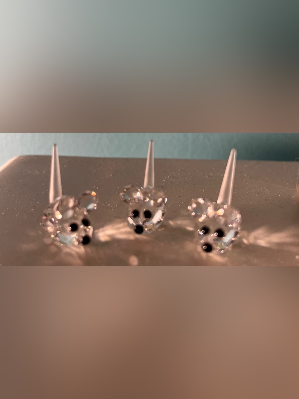 Swarovski Crystal Set Of Three Tiny Adorable Field Mice (Retired) Box Included - Picture 4 of 7